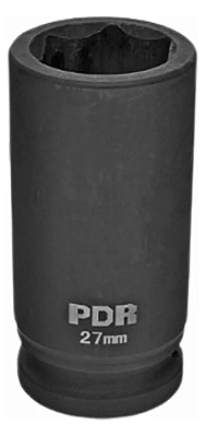 SOQUETE IMPACTO LONGO 3/4POL. 27MM (PRETO) - BERLINER