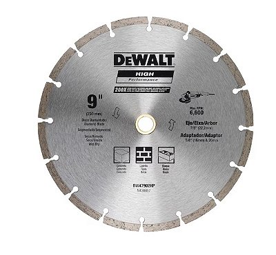 DISCO DIAMANT. SEGMENT. 9POL. 230MM - DEWALT