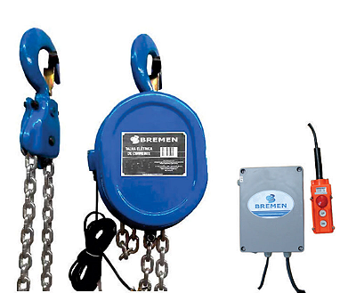 TALHA ELETRICA 5TON 5M 380V C/ BOTOEIRA C/ COMANDO - BRE