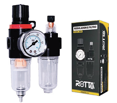 FILTRO REG. 1/4 C/ MANOMETRO AFC-2000 (2 PCS) - BRAMAIS