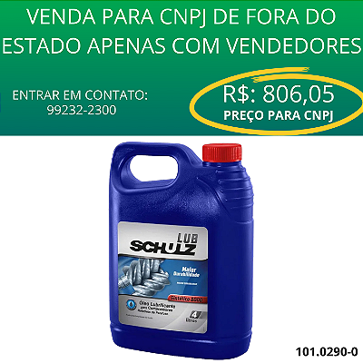 OLEO LUB SINTETICO SCHULZ  (4 LTS) - 8.000H - 101.0290-0 - SCHULZ