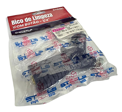 STEELS - BICO DE LIMPEZA C/ BOTAO 1/4 F