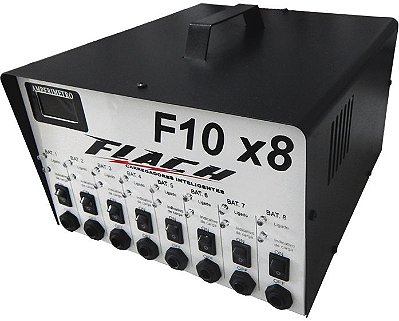 CARREGADOR DE BATERIA INTELIGENTE F10X8 127/220V 10A 12V - F10X8 - FLACH