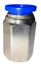 CONEXAO RETA ROSCA FEMEA 1/4 P/ 10MM (PRETO) - BERLINER