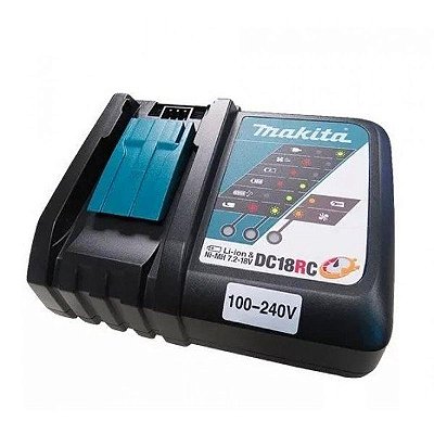 CARREGADOR DE BATERIA DC18RC 110/240V 6A 18V - 197522-0 - MAKITA