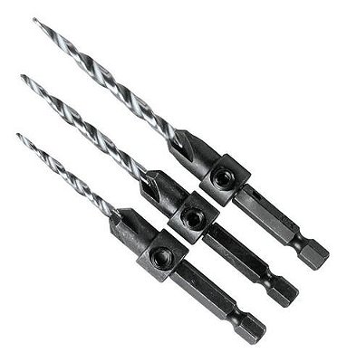BROCA ESCAREADORA CONICA 11/64-3/16-7/32 (KIT) 3PCS - A-99661 - MAKITA