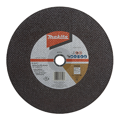 DISCO DE CORTE ABRASIVO 12 305X3,0X25,4 GR 30 (UN) - B-64571-5 - MAKITA