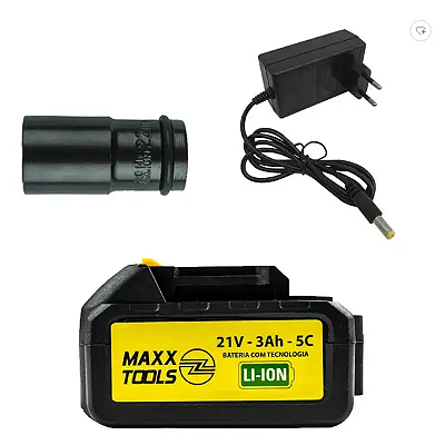 CHAVE DE IMPACTO 1/2 12,5MM 21V BATERIA C/CAR C/2BAT C/MALE