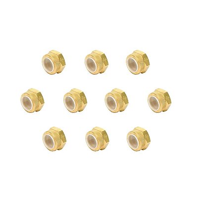 PARAFUSO - PORCA P/ TUBO FLEXIVEL NYLON (KIT C/ 10 UNIDADES)
