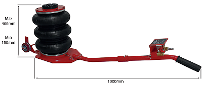 MACACO PNEUMATICO 3,5TON BOLSA 3 GOMOS SGT3035 - SIGMA