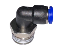 COTOVELO MACHO ROSCA 1/2 P/ 8MM (PRETO) - BERLINER