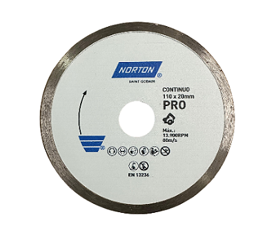 DISCO DIAMANT. CONTINUO 5POL. 110MM (CERAMICA) - NORTON