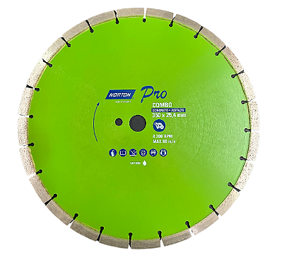DISCO DE CORTE DIAMANTADO 350X25,4MM (CONCRETO) NORTON