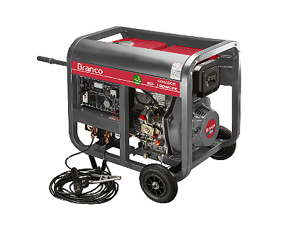 GERADOR MOTOSOLDADORA BD-190WCFE 110/220V  DIESEL - BRANCO