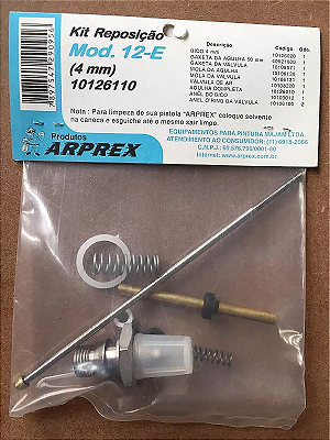 ARPREX - KIT REPOSICAO MODELO 12EX (4.0MM)