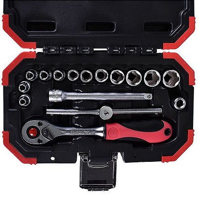 SOQUETE SEXTAVADO 1/4 - 4-13MM R49003016 (JG) 16PCS - GEDORE