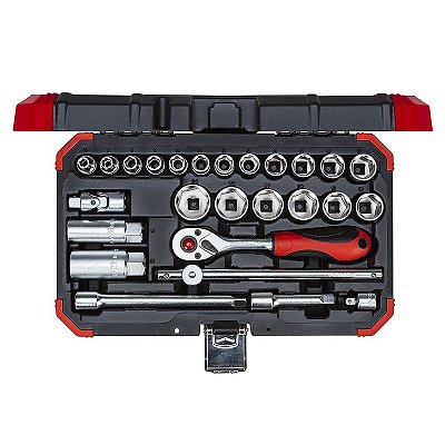 SOQUETE SEXTAVADO 3/8 - 6-24MM R59003026 (JG) 26PCS - GEDORE