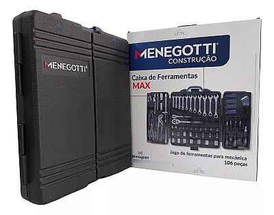 JOGO DE FERRAMENTAS MAX(JG C/ 106 PCS) C/ MALETA - MENEGOTTI