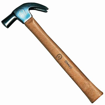 MARTELO FERRADURA 51-426S CABO MADEIRA 200G - STANLEY
