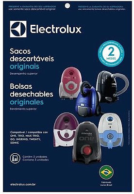 ELECTROLUX - SACO DESCARTAVEL ONE (KIT C/ 3 PCS)