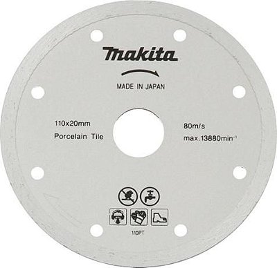 DISCO DIAMANT. CONTINUO 4.3/8 110MM (PORCELANATO) - MAKITA
