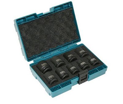 SOQUETE IMPACTO CURTO 1/2 8-24MM (JG) 9 PCS C/ MAL - MAKITA