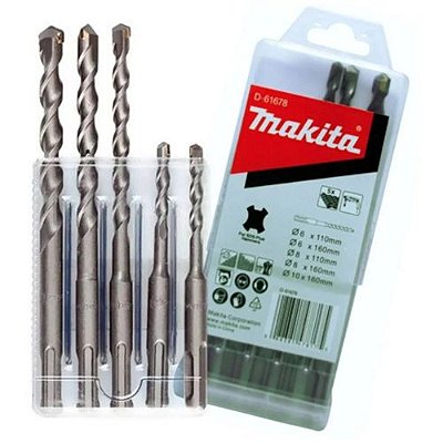 BROCA DE ENCAIXE SDS PLUS 6-10MM (05 PCS) - MAKITA