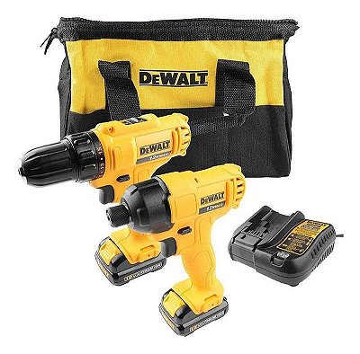 PARAFUSADEIRA/FURADEIRA 3/8 12V 2BAT C/CARR C/BOLSA - DEWALT