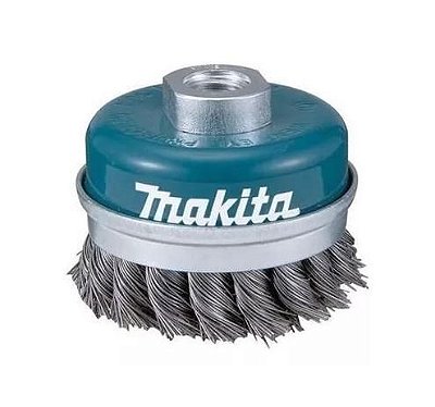 ESCOVA ACO COPO 60MM ROSCA M14X2 FIO TRANCADO - MAKITA
