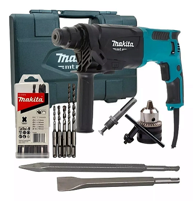 MARTELETE SDS PLUS 26MM C/ KIT PERFUR/ROMP 2KG 800W 2.7J MAK