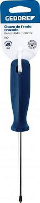 CHAVE DE FENDA CRUZADA C/EXPOSITOR 160-1/8X3 PH0 - GEDORE