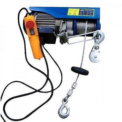 GUINCHO ELETRICO 500/1000KG 220V MONO S/ CACAMBA 12MTS 1600W
