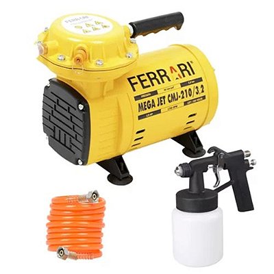 COMPRESSOR DE AR CMJ-210 JET MASTER 110/220V MONOF - FERRARI
