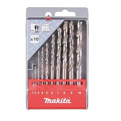 BROCA P/ METAL HSS-G 1-10MM (CJ) 10PCS - MAKITA