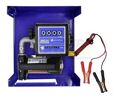 BOMBA DE ABASTECIMENTO BATERIA 12V P/ DIESEL C/ MEDIDOR(KIT)