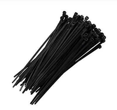ABRACADEIRA NYLON PRETA 200X3,6 (C/ 100)