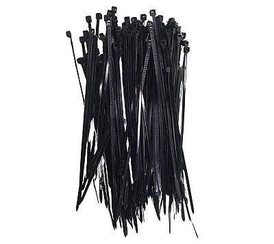 ABRACADEIRA NYLON PRETA 150X2,5 (C/ 100)