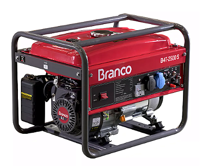 GERADOR 2,2KVA B4T-2500S 110/220V MONO 15LT GASOLINA - BRANC