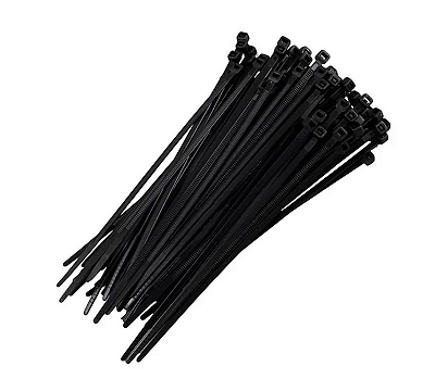 ABRACADEIRA NYLON PRETA 60X2,5 (C/ 100)