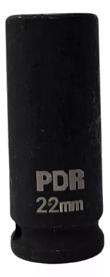 SOQUETE IMPACTO LONGO 1/2POL. 22MM (PRETO) - BERLINER