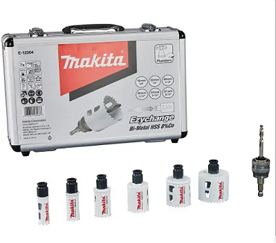 Kit Serra Copo Bimetálica 19-57" EZYC 7 Peças Com Maleta - E-12304 MAKITA