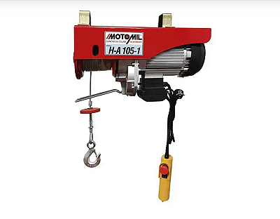 GUINCHO ELETRICO 100/200KG 220V MONO S/ CACAMBA 12MT 6MM