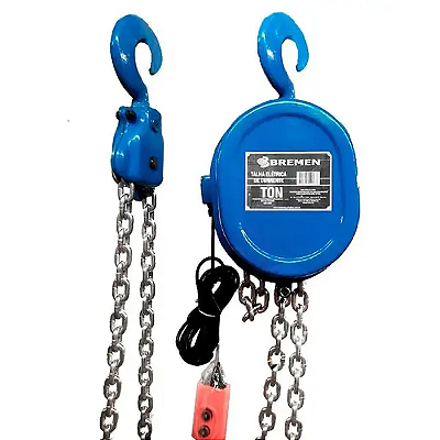 TALHA ELETRICA 3TON 5M 380V C/ BOTOEIRA C/ COMANDO - BREMEN