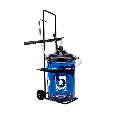 BOMBA MANUAL P/ OLEO  20 LT 8631-R20 C/ RECIP. OVAL C/ CARRO