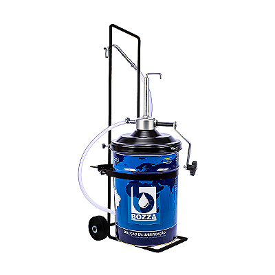 BOMBA MANUAL P/ OLEO  20 LT 8632-R20 C/ RECIP. OVAL C/ CARRO