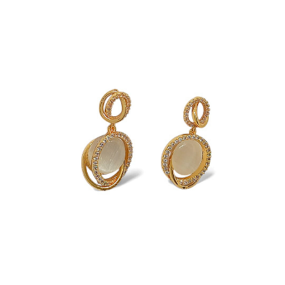 Brinco Folheado Pérola Branca - Ouro 18K