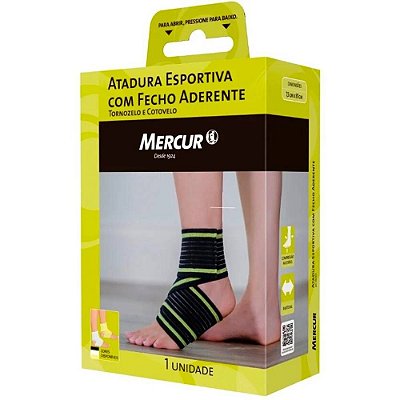 Atadura Esportiva com Fecho Aderente Mercur 7,5x81cm
