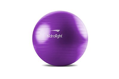 Bola de Exercícios Roxa 65cm Hidrolight FL13B – Pilates, Yoga, Funcional