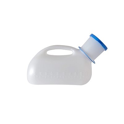 Coletor de Urina Masculino Tipo Papagaio com Tampa 1000ml