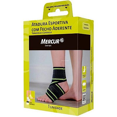 Atadura Esportiva com Fecho Aderente Mercur 7,5x81cm